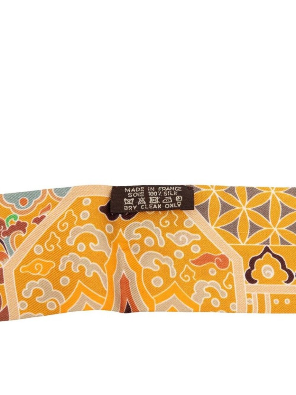 Hermes Twilly Collections Imperiales Royal Collection Scarf Orange Multicolor - Picture 4 of 4